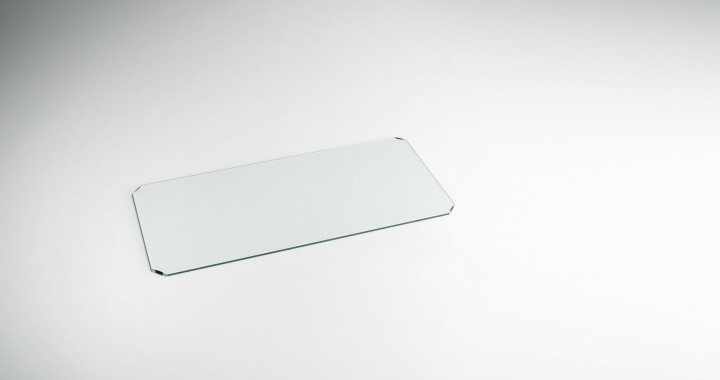 Glass external panel element
