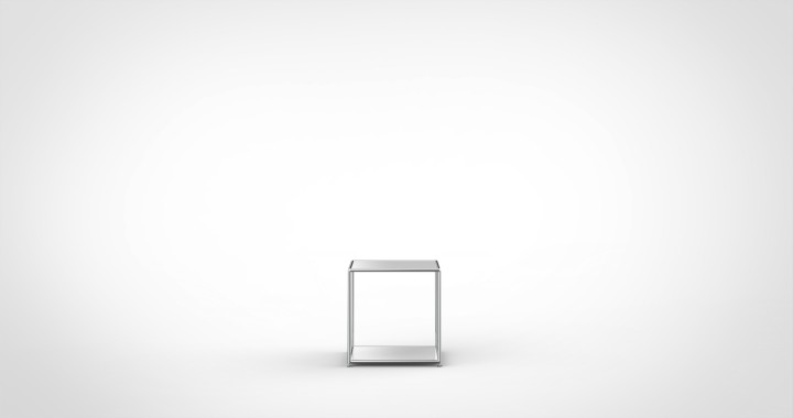 SYSTEM 01 Side table, RAL 9010 Pure white