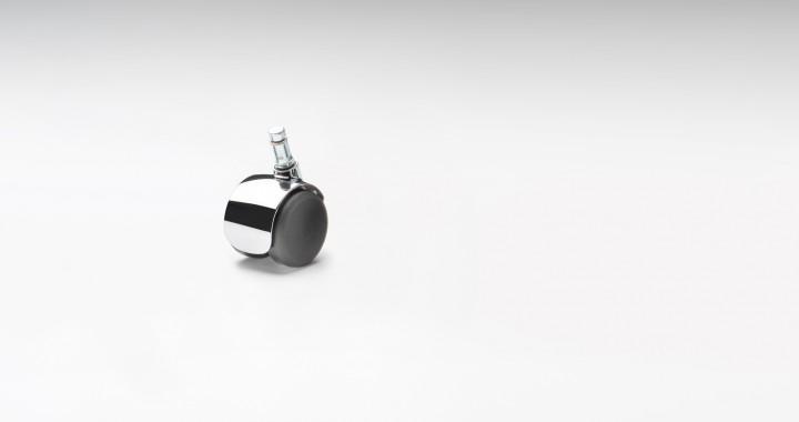 Roulette pivotante Vitra pour la gamme de produits Eames, surface de roulement dure