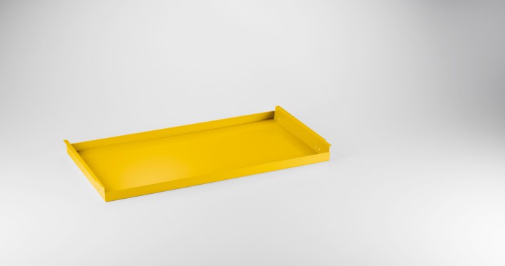 Metal extension shelf element Golden yellow