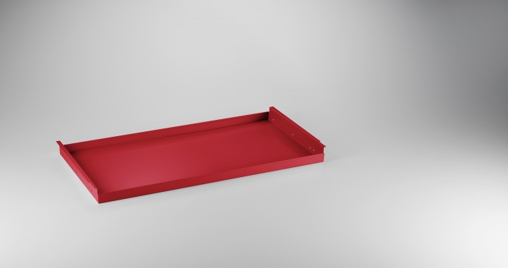 Metal extension shelf element Ruby red