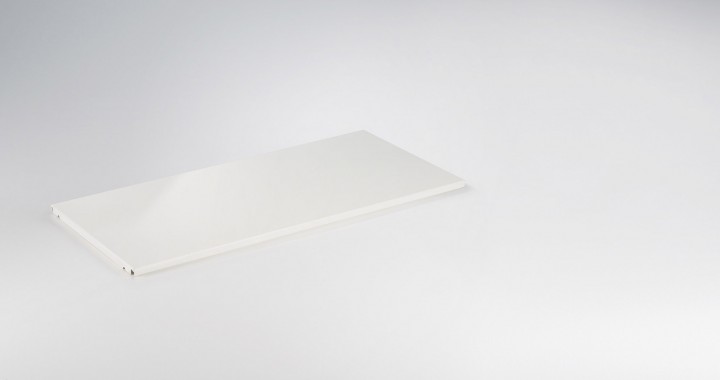 Metal divider panel element Pure white