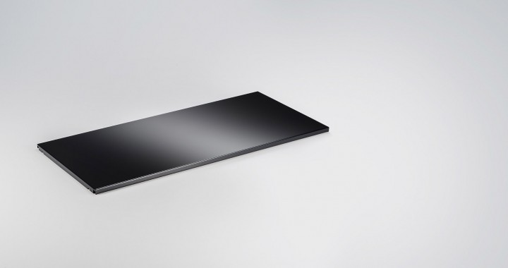 Metal divider panel element Graphite black