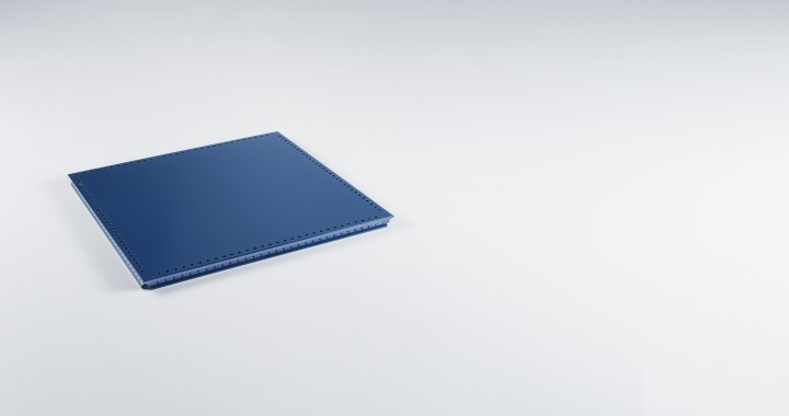 Élément métallique tablette interne Acier bleu