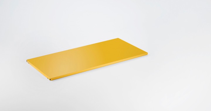 Metal divider panel element Golden yellow