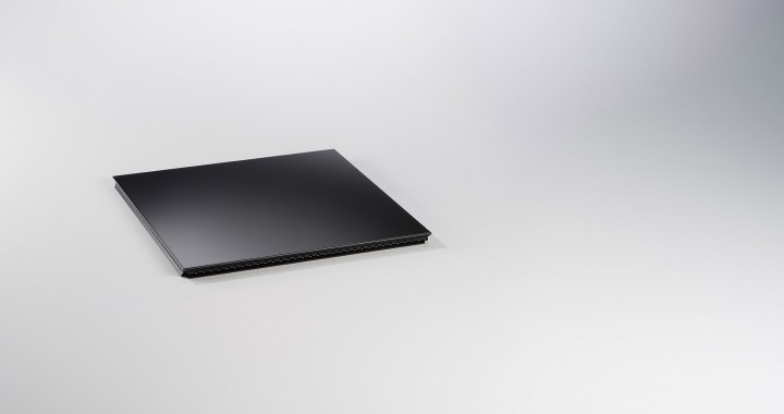 Metal external panel element Graphite black